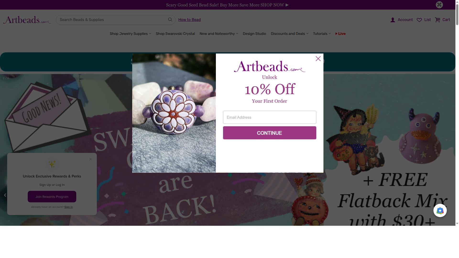 Artbeads website